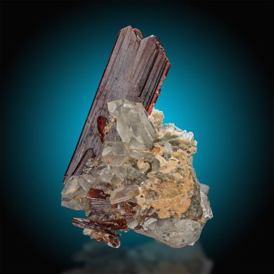 Brookite  on Quartz