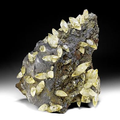 Calcite with Galena, Pyrite