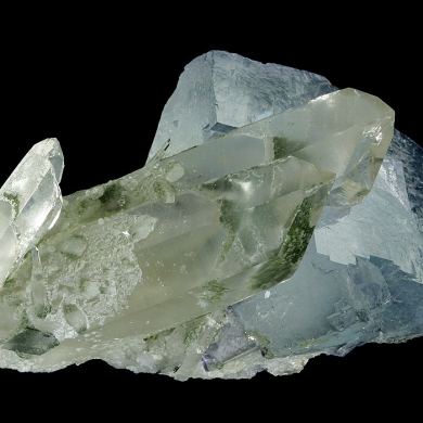 Fluorite on Quartz