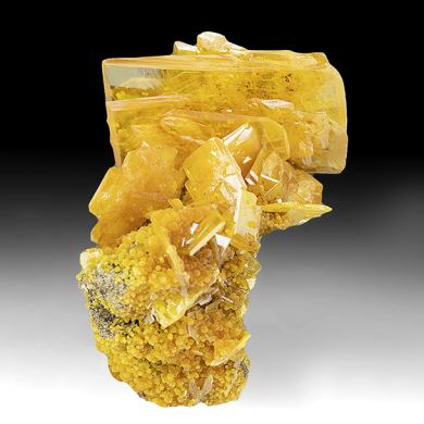 Wulfenite with Mimetite