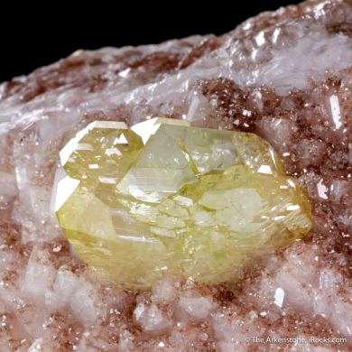 Adamite with Calcite