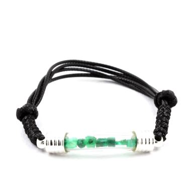 Raw Emerald bracelet.