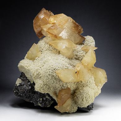 Calcite with Barite, Sphalerite