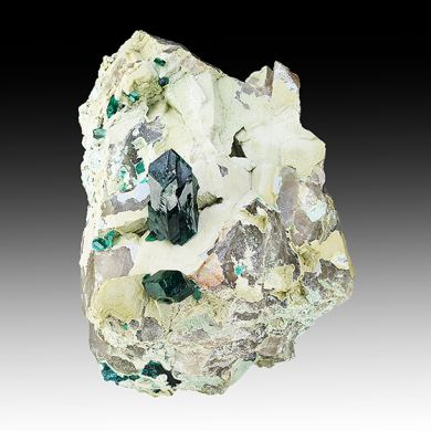 Dioptase with Plancheite