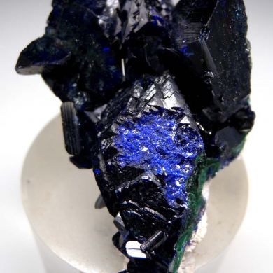 Azurite with Malachite