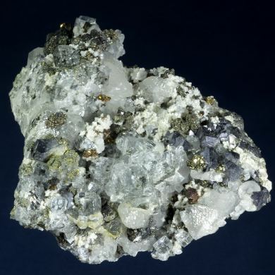 Fluorite with Galena and Sphalerite