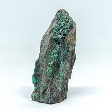 Chalcocite & Malachite ps. Wood