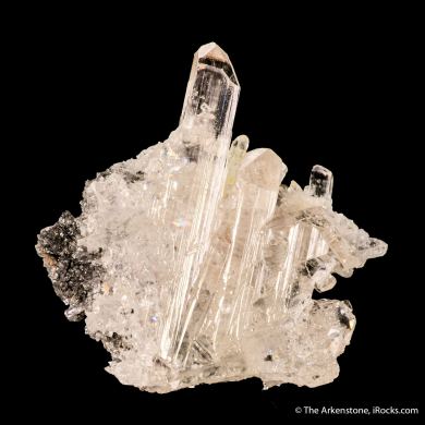 Cerussite (twinned)