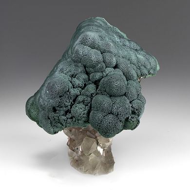 Malachite with Quartz