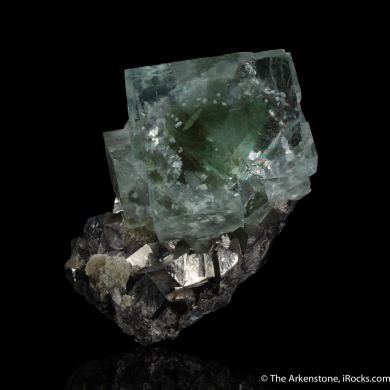 Fluorite on Arsenopyrite