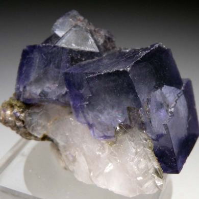 Fluorite on Quartz