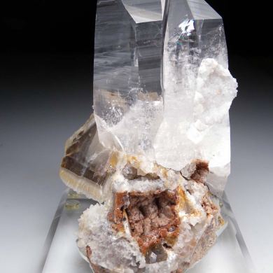 Quartz on Calcite