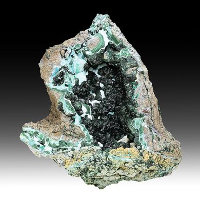 Malachite with Chrysocolla