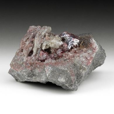 Cinnabar with Quartz