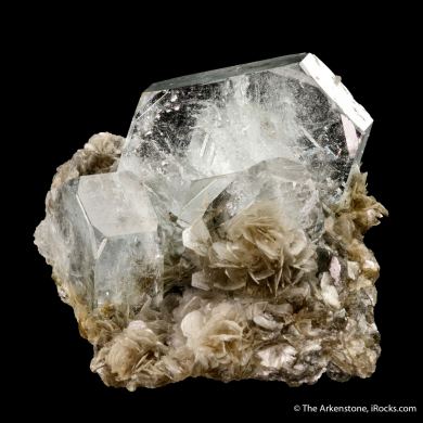 Beryl var. Aquamarine with Muscovite