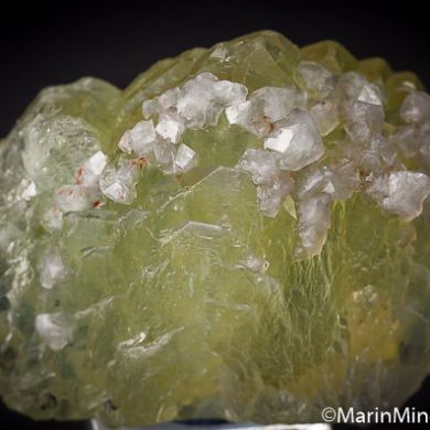 Chabazite on Prehnite