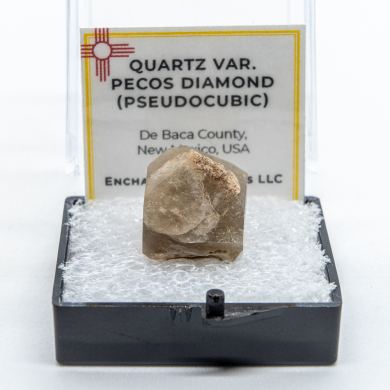 Quartz var. Pecos Valley Diamond (Pseudocubic)