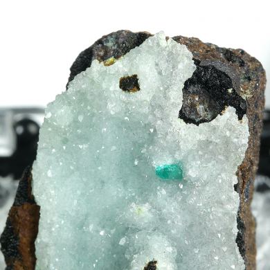 Dioptase on Chrysocolla