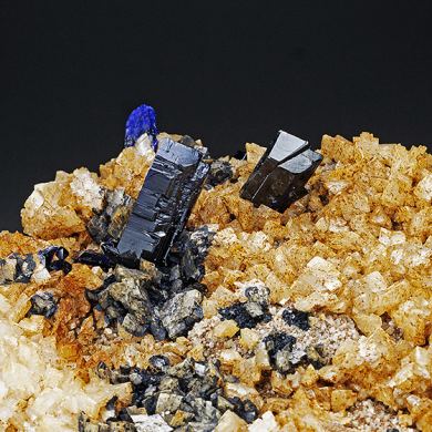 Azurite with Dolomite