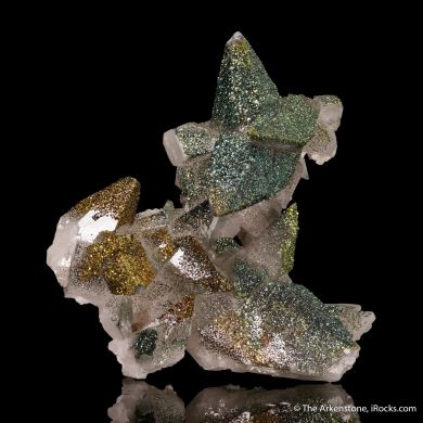 Pyrite in and on Calcite