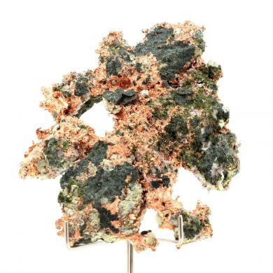 Native copper + Quartz. 1067.90 ct.