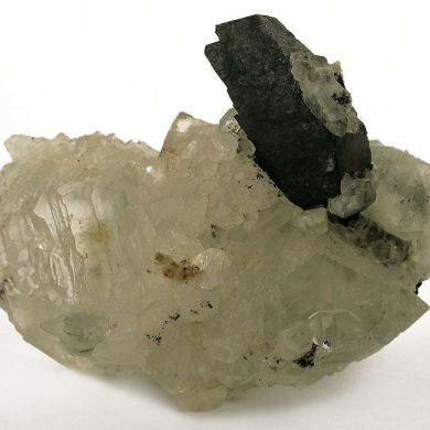 Babingtonite on Calcite