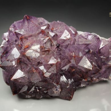 QUARTZ var. AMETHYST with HEMATITE inclusions