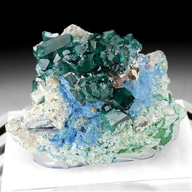 Dioptase with Plancheite