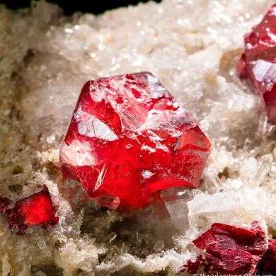 Cinnabar on Quartz