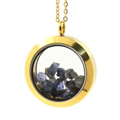 Raw Sapphire necklace.