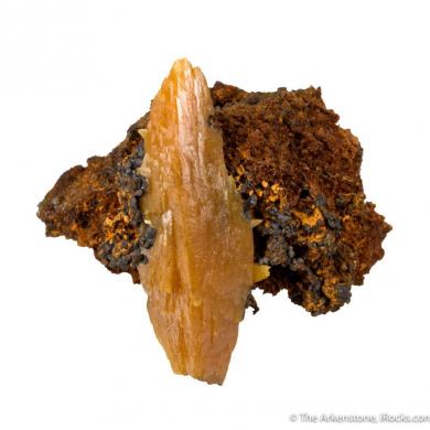 Wulfenite (large bipyramidal crystal)