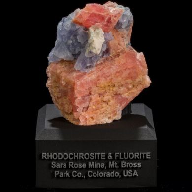 Rhodochrosite & Fluorite from Colorado