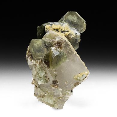 Fluorapatite with Quartz, Siderite, Muscovite