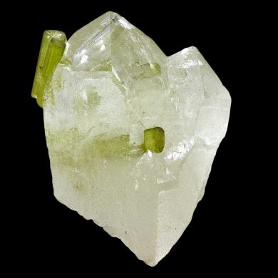 Tourmaline elbaite, quartz