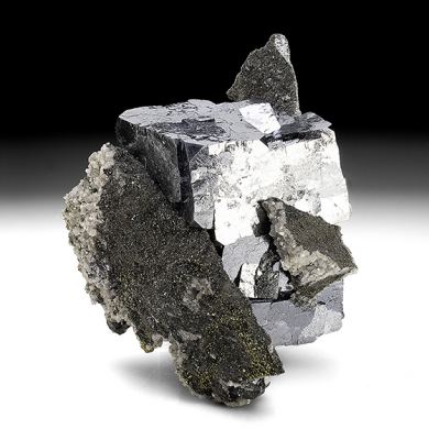 Galena with Chalcopyrite, Dolomite