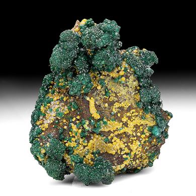 Dioptase with Mimetite