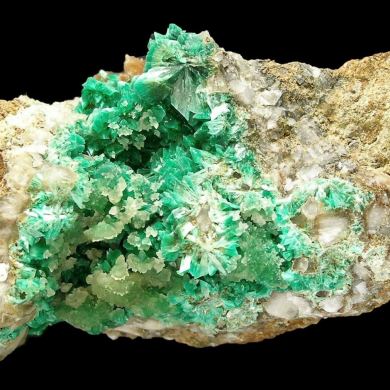 Annabergite With Cuprian Smithsonite