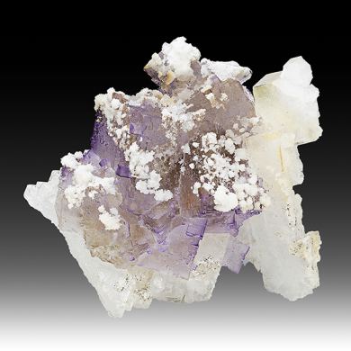 Fluorite with Strontianite, Celestine