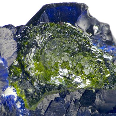 Volborthite, azurite EXTREMELY RARE