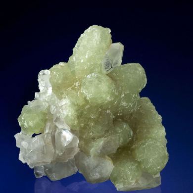 Prehnite Cast After Anhydrite With Calcite