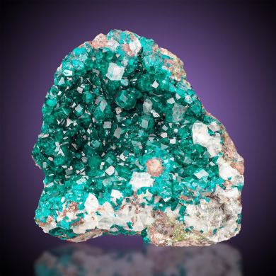 Dioptase  & Calcite