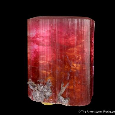 Elbaite with Smoky Quartz