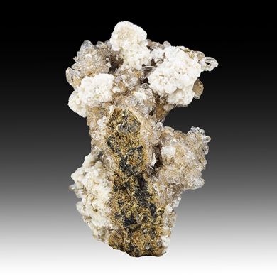 Bultfonteinite with Hydroxylapophyllite, Calcite