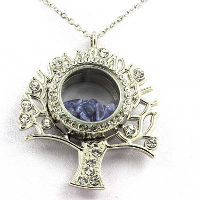 Raw Tanzanite Necklace.