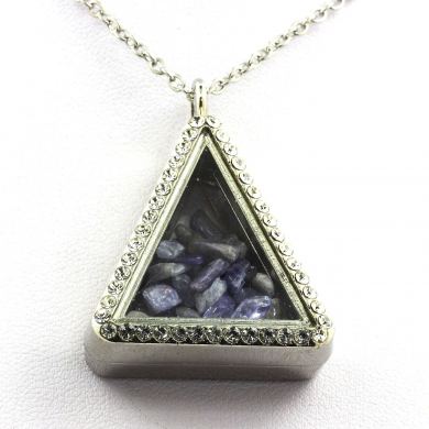 Raw Tanzanite Necklace.