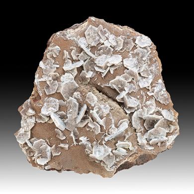 Barite with Hematite