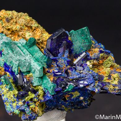 Azurite, Malachte after Azurite