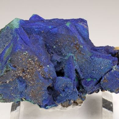 Azurite on Tetrahedrite