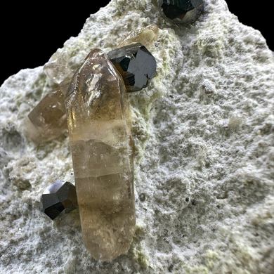 Bixbyite, topaz GREAT COMBO