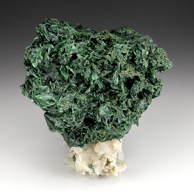 Malachite with Quartz